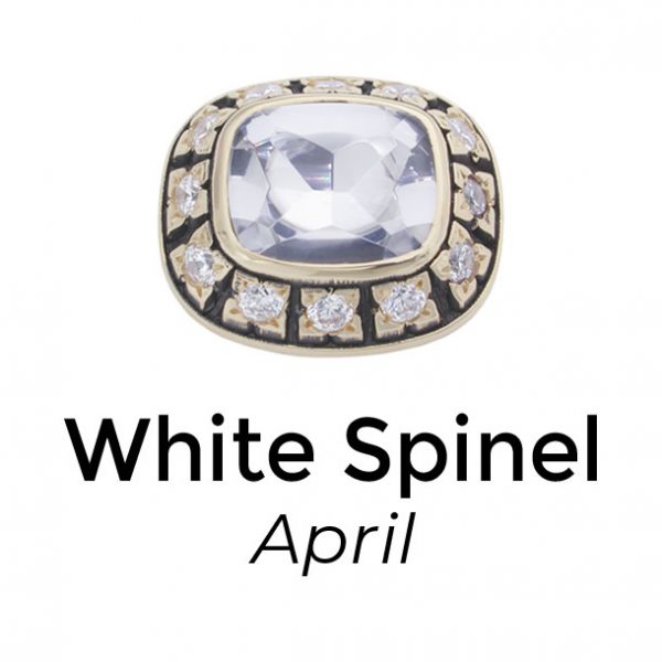white spinel stone