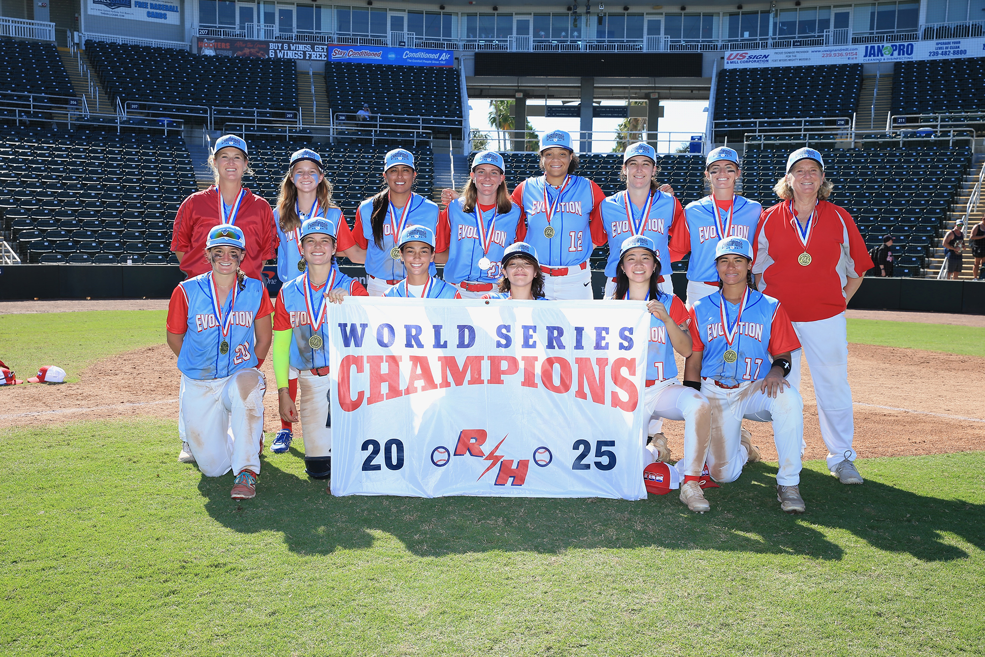 Evolution Baseball Red Team Championship Photo