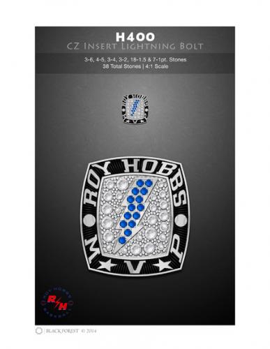 H400 CZ Insert Lightning Bolt large 