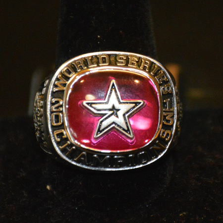 14 H600 Dome  Allura Gold  With Pegged Crest star on Ruby Stone large  