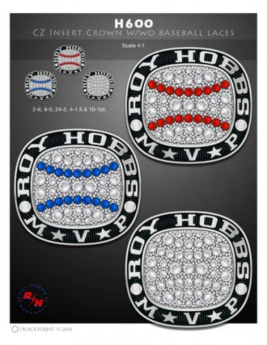 H600 CZ Insert Crown w baseball laces large